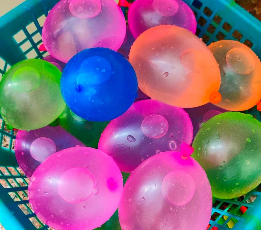 Farbige Wasserballons