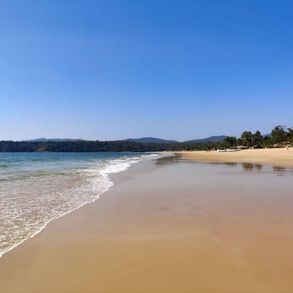 Einsamer Strand in Goa