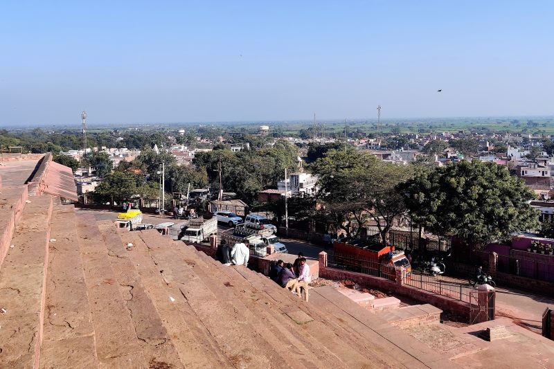 Blick von Buland Darwaza Fatehpur Sikri Agra Indien