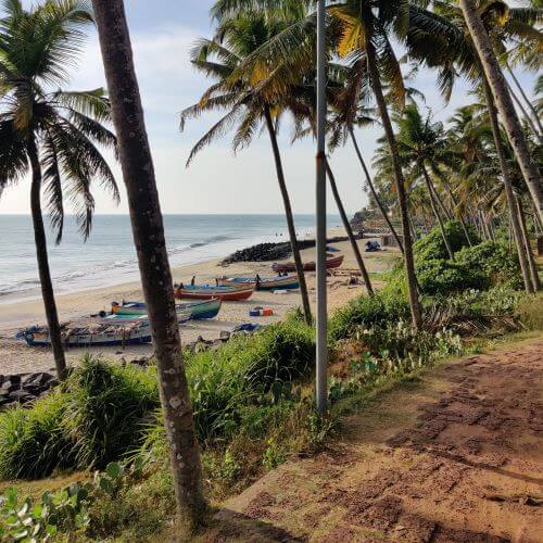 Klippenweg Odayam Beach Varkala Kerala Südindien Indien