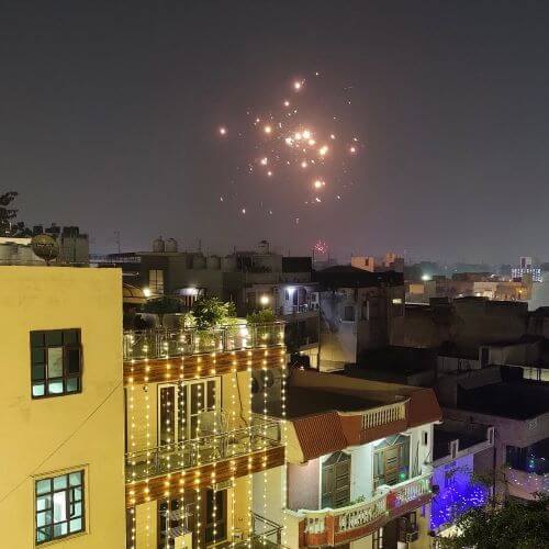 Feuerwerk Diwali Neu-Delhi
