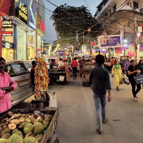Markt Diwali Shopping Neu-Delhi